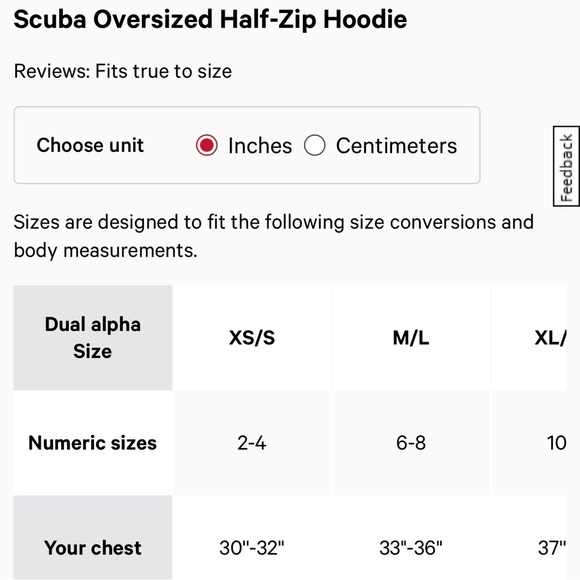 Lululemon Scuba Oversized Half zip Hoodie Crater Blue with Gold Zipper XS/S - Picture 6 of 6